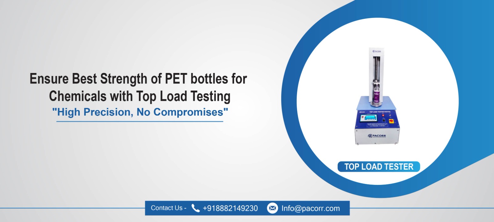 Ensure Best Strength of PET bottles for Chemicals with Top Load Testing