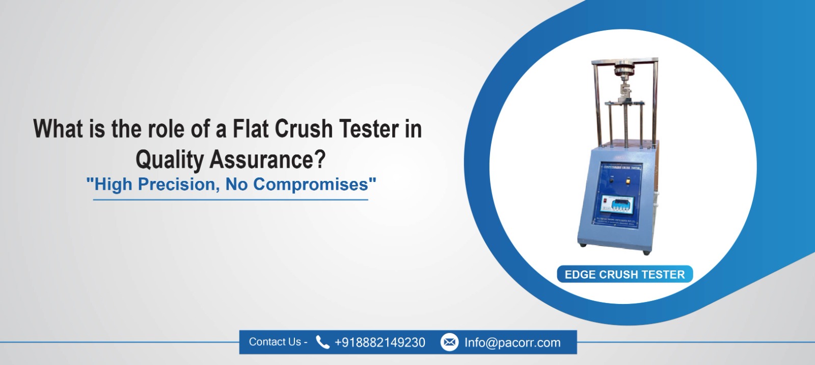 What is the role of a Flat Crush Tester in Quality Assurance?