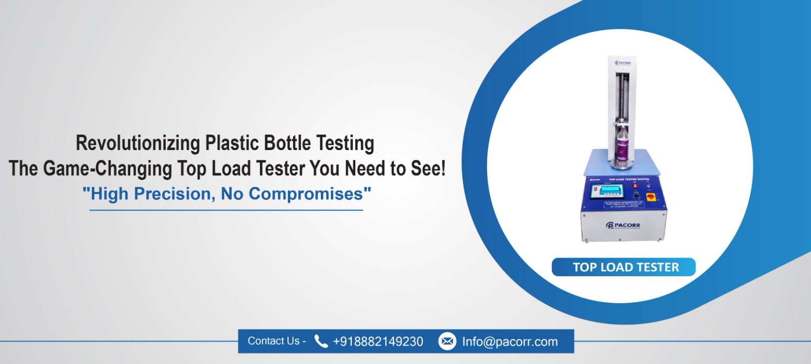 Revolutionizing Plastic Bottle Testing The Game-Changing Top Load Tester You Need to See!