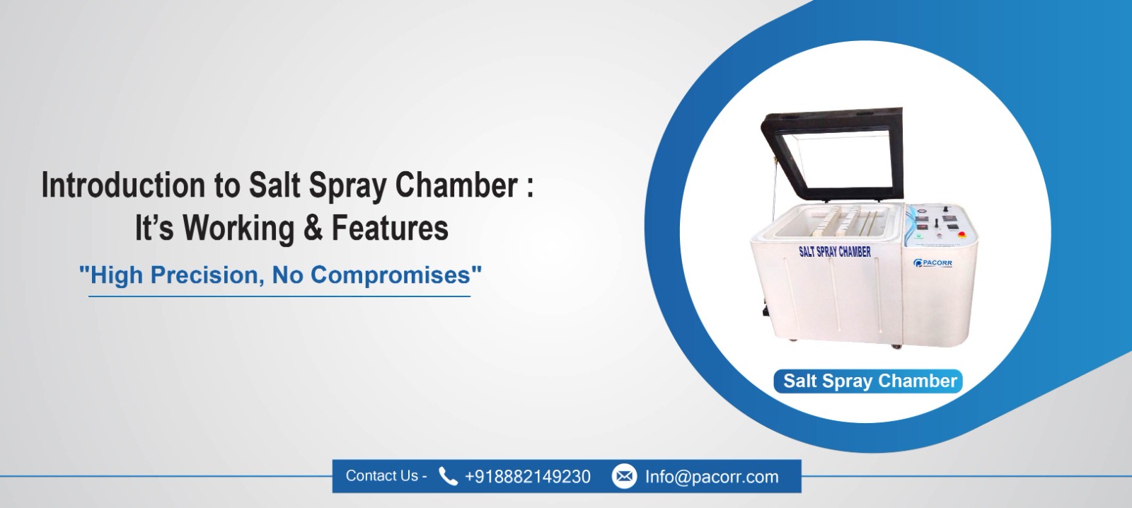 Introduction to Salt Spray Chamber : It’s Working & Features