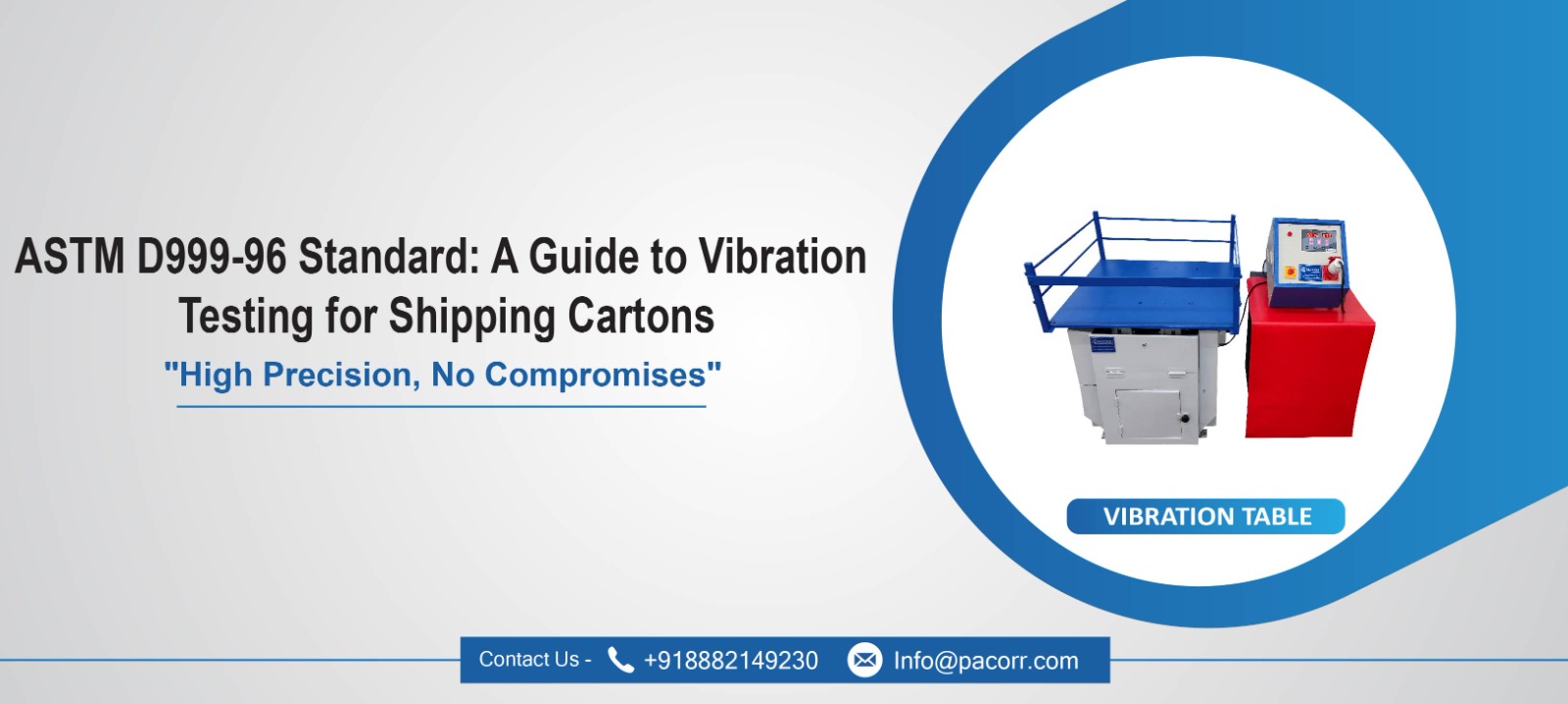 ASTM D999-96 Standard: A Guide to Vibration Testing for Shipping Cartons